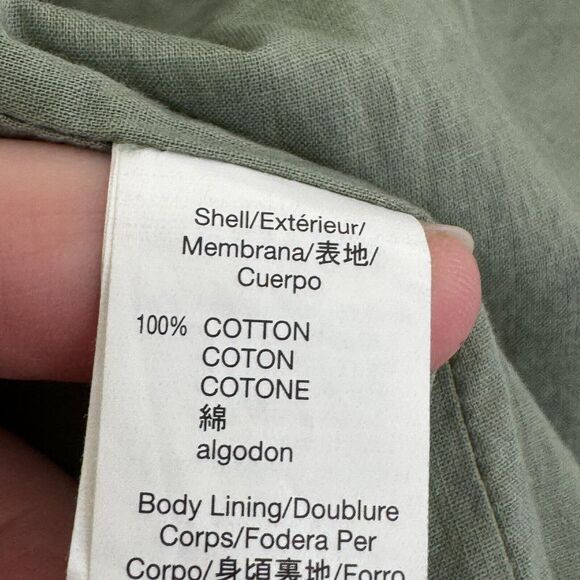 Baby GAP Utility Jacket 4 Years Summer Sage Green Button Front Pockets Lined - Picture 6 of 8